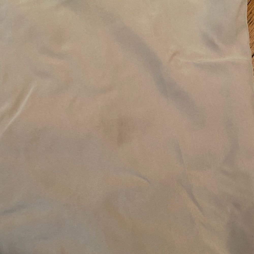 Mango (MNG) Aritzia tan/beige oversized short sleeve button down shirt - Picture 3 of 4